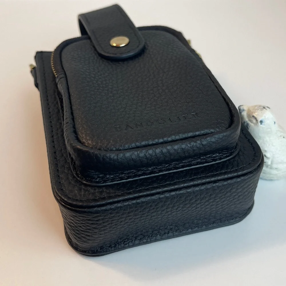 Bandolier Hailey Holster Crossbody Phone Bag In Black/Gold